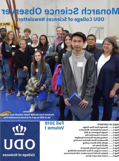 Cover image of Fall 2019 College of Sciences Newsletter